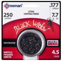 Купити кулі й патрони Crosman Black Widow Destroyer 4.5 mm 0.50 g 250 pcs за ціною від 629 грн.