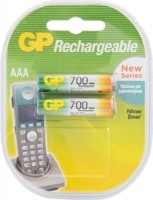 Купити акумулятор / батарейка GP Rechargeable 2xAAA 700 mAh  за ціною від 189 грн.