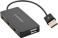 Купити кардридер / USB-хаб Gembird UHB-U2P4-04  за ціною від 145 грн.