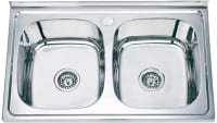 Купить кухонна мийка Zerix 80x50 0.8/180 Z8050D-08-180E: цена от 2204 грн.