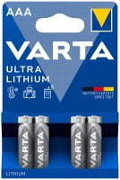 Купити акумулятор / батарейка Varta Ultra Lithium 4xAAA  за ціною від 447 грн.