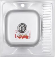 Купить кухонна мийка Zerix 60x60 0.8/180 L Z6060L-08-180E: цена от 1456 грн.