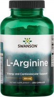 Купити амінокислоти Swanson L-Arginine 500 mg (100 cap) за ціною від 301 грн.