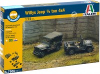 Купить сборная модель ITALERI Willys Jeep 1/4 Ton 4x4 (1:72)  по цене от 735 грн.