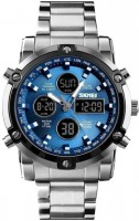 Купити наручний годинник SKMEI 1389 Silver-Black-Blue  за ціною від 629 грн.