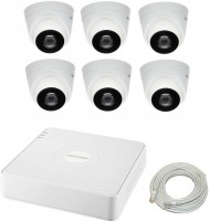 Купить комплект видеонаблюдения Hikvision IP-6D 4MP KIT: цена от 32061 грн.