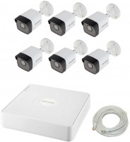 Купить комплект видеонаблюдения Hikvision IP-6W 4MP KIT  по цене от 38589 грн.
