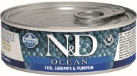 Купити корм для кішок Farmina Ocean Canned Cod/Shrimps/Pupmkin 0.08 kg  за ціною від 64 грн.