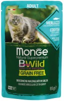 Купити корм для кішок Monge Bwild Grain Free Merluzzo 85 g  за ціною від 42 грн.