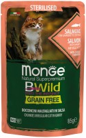 Купити корм для кішок Monge Bwild Grain Free Bocconcini Salmone 85 g  за ціною від 42 грн.