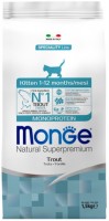 Купити корм для кішок Monge Speciality Line Monoprotein Kitten Trout 1.5 kg  за ціною від 596 грн.
