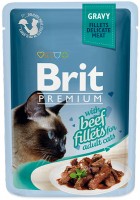 Купить корм для кошек Brit Premium Pouch Beef Fillets  по цене от 38 грн.