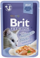 Купити корм для кішок Brit Premium Pouch Salmon Fillets 85 g  за ціною від 38 грн.