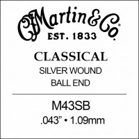 Купить струны Martin Classical Silver Wound Single 43  по цене от 83 грн.
