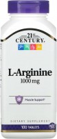 Купить аминокислоты 21st Century L-Arginine 1000 mg (100 tab) по цене от 747 грн.