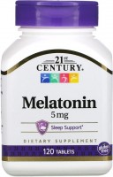 Купити амінокислоти 21st Century Melatonin 5 mg (120 tab) за ціною від 447 грн.