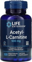 Купити спалювач жиру Life Extension Acetyl-L-Carnitine 500 mg 100 cap  за ціною від 1512 грн.