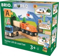 Купить автотрек / железная дорога BRIO Starter Lift and Load Set 33878  по цене от 2499 грн.