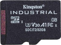Купить карта памяти Kingston Industrial microSD + SD-adapter по цене от 590 грн.