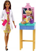 Купити лялька Barbie Pediatrician Playset Brunette GTN52  за ціною від 1697 грн.