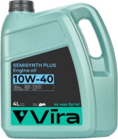 Купить моторное масло VIRA Semisynthetic Plus 10W-40 4L: цена от 500 грн.