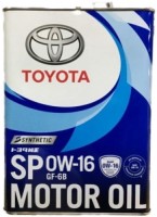 Купити моторне мастило Toyota Motor Oil 0W-16 SP 4L  за ціною від 1536 грн.
