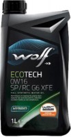 Купити моторне мастило WOLF Ecotech 0W-16 SP/RC G6 XFE 1L  за ціною від 366 грн.