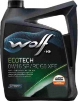 Купить моторне мастило WOLF Ecotech 0W-16 SP/RC G6 XFE 5L: цена от 1489 грн.