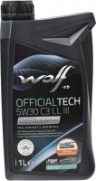 Купити моторне мастило WOLF Officialtech 5W-30 C3 LL-III 1L  за ціною від 344 грн.