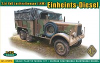 Купити збірна модель Ace 2.5t 6x6 Lastkraftwagen (LKW) Einheints-Diesel (1:72)  за ціною від 514 грн.