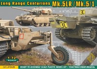 Купить збірна модель Ace Long Range Centurions Mk.5LR/Mk.5/1 (1:72): цена от 570 грн.