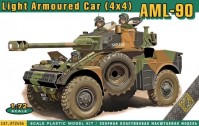 Купить сборная модель Ace Light Armoured Car (4x4) AML-90 (1:72)  по цене от 516 грн.