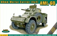 Купити збірна модель Ace 60mm Mortar Carrier (4x4) AML-60 (1:72)  за ціною від 517 грн.