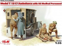 Купить сборная модель ICM Ambulance with US Medical Personnel (1:35)  по цене от 1102 грн.