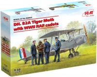 Купить сборная модель ICM DH. 82A Tiger Moth with WWII RAF Cadets (1:35)  по цене от 1518 грн.
