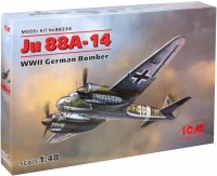 Купить сборная модель ICM Ju 88A-14 (1:48)  по цене от 1933 грн.