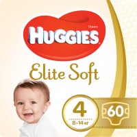 Купити підгузки Huggies Elite Soft 4 (/ 60 pcs) за ціною від 974 грн.