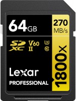 Купити карта пам'яті Lexar Professional 1800x UHS-II SDXC за ціною від 12628 грн.