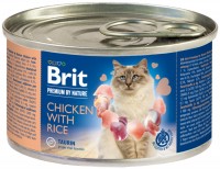 Купить корм для кошек Brit Premium Canned Chicken with Rice  по цене от 89 грн.