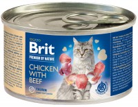 Купити корм для кішок Brit Premium Canned Chicken with Beef  за ціною від 81 грн.