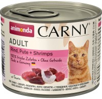 Купить корм для кошек Animonda Adult Carny Beef/Turkey/Shrimps 200 g  по цене от 72 грн.