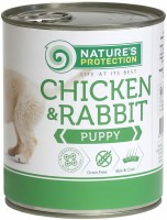 Купити корм для собак Natures Protection Puppy Canned Chicken/Rabbit 0.8 kg  за ціною від 229 грн.