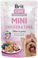 Купити корм для собак Brit Care Mini Chicken&Tuna Fillets 85 g  за ціною від 49 грн.