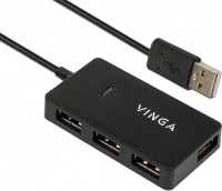 Купить картридер / USB-хаб Vinga VHA2A4: цена от 236 грн.