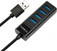 Купить картридер / USB-хаб Vinga VHA3A4  по цене от 457 грн.