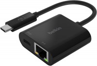 Купити кардридер / USB-хаб Belkin USB-C to Ethernet + Charge Adapter  за ціною від 4403 грн.