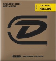 Купить струни Dunlop Flatwound Bass Light 40-100: цена от 3285 грн.