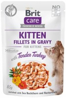 Купить корм для кошек Brit Care Kitten Fillets in Gravy Tender Turkey 85 g  по цене от 53 грн.