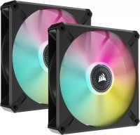 Купить система охлаждения Corsair iCUE ML140 RGB ELITE Premium Dual Kit Black  по цене от 4099 грн.
