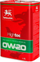 Купить моторное масло Wolver Hightec 0W-20 4L  по цене от 1359 грн.